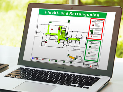 Flucht- und Rettungspläne