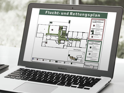 Flucht- und Rettungspläne